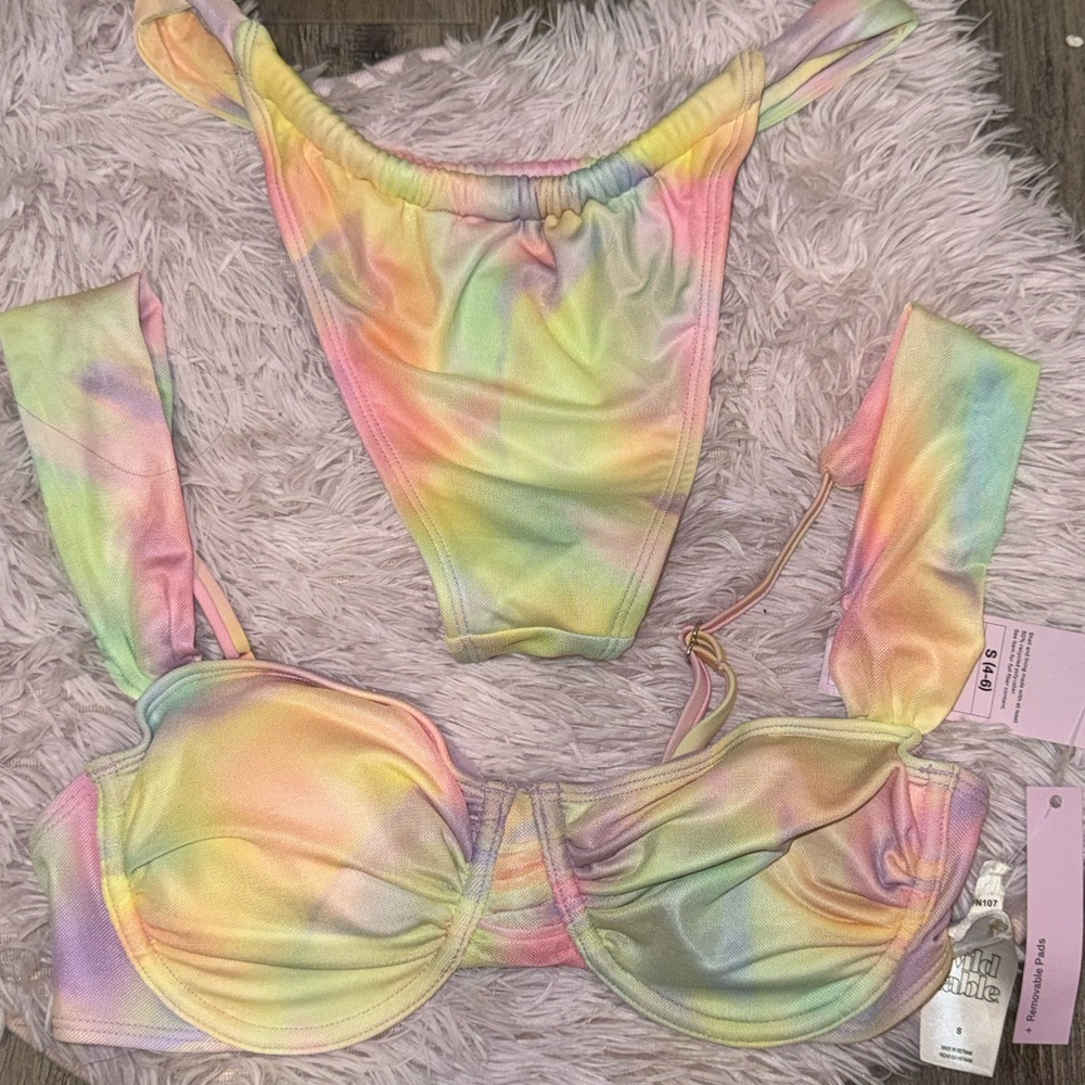 Wild Fable Pastel Tie-Dye Bikini